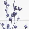 30” Metallic Navy Mini Pomegranate Christmas Spray