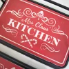 Metal & Wood Engraved Holiday Trays - Set of 2