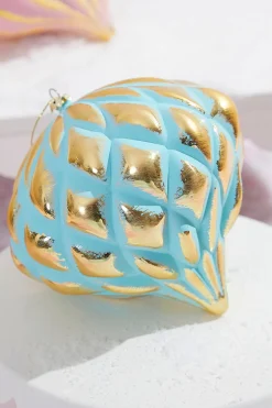 5” Mint Green & Gold Onion Ornament