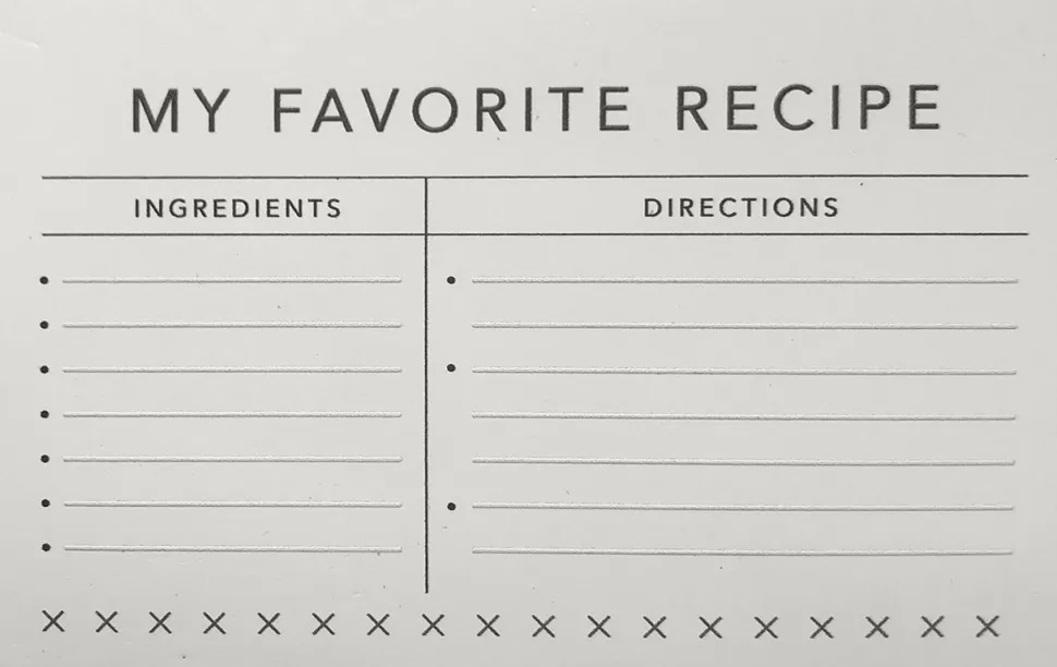 2" My Favorite Recipe Customizable Ornament