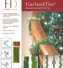 14” Noble Pine Garland Ties - 10 Pack