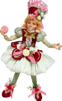 18" North Pole Pretty in Pink Elf, Medium - Mark Roberts