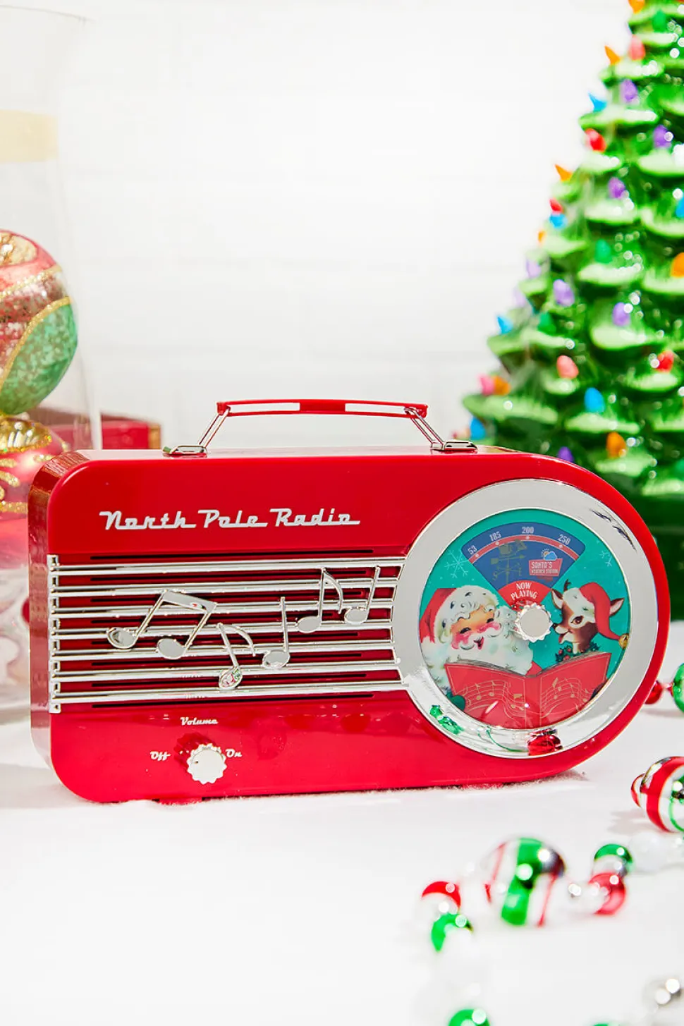 10" North Pole Radio Red