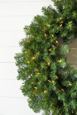 36" Norway Pine Wreath 320T/150WW LED WL/UL