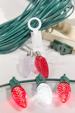250' Outdoor Christmas Lighting Kit - Cool White/Red