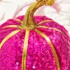 10" Pink Sequin Pumpkin