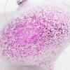 4" Pink White Frosted Onion Ornament