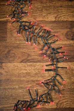 25' Platinum Elite Cluster Lights - 760L Red (Green Cord)