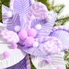22" Poinsettia Stem - Lavender White