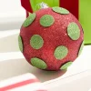 5" Polka Dot Ball Ornament