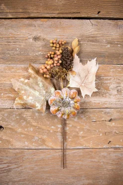 15” Pumpkin Berry Spray
