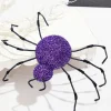 16" Purple Frizzy Spider