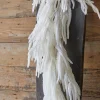 120” Real Touch Flocked White Norfolk Pine Garland