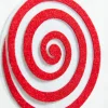 20” Red and White Swirl Candy Stem