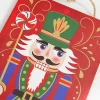 12" Red Blue Green Nutcracker With Candy Sign