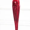 9.5" Red Finial Glass Ornament