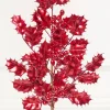 27" Red Metallic Holly Berry Stem
