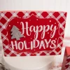Red & White Christmas Block