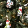 3” Resin Birch Snowman Ornament