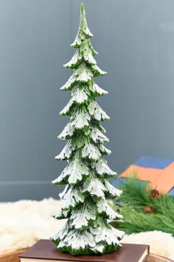 20" Resin Frosted Snow Tree