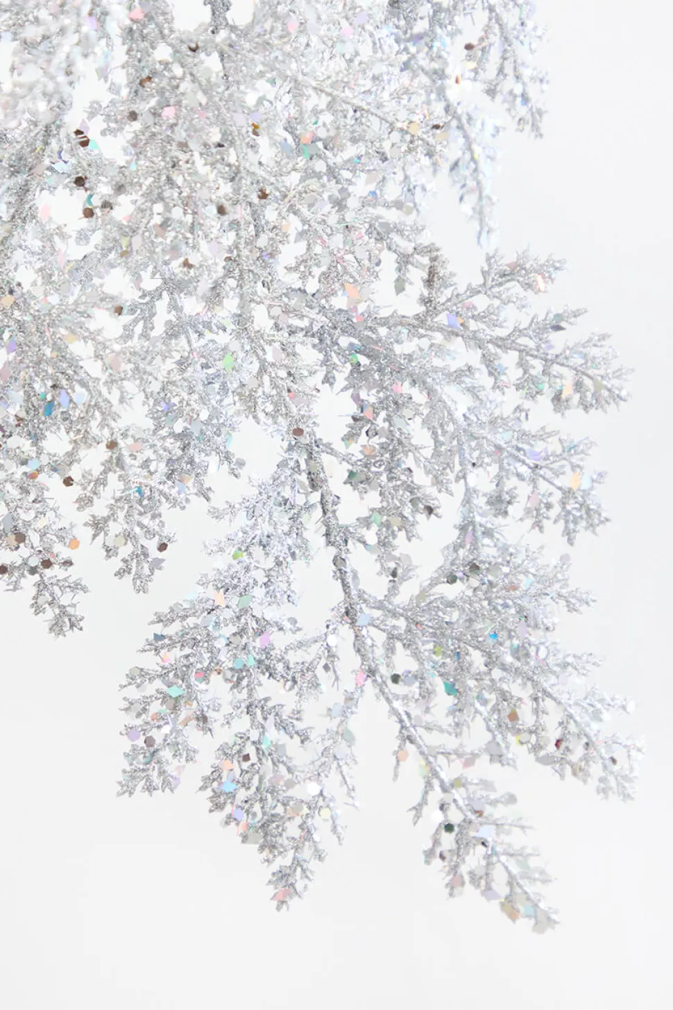 6' Silver Bling Bling Cedar Garland