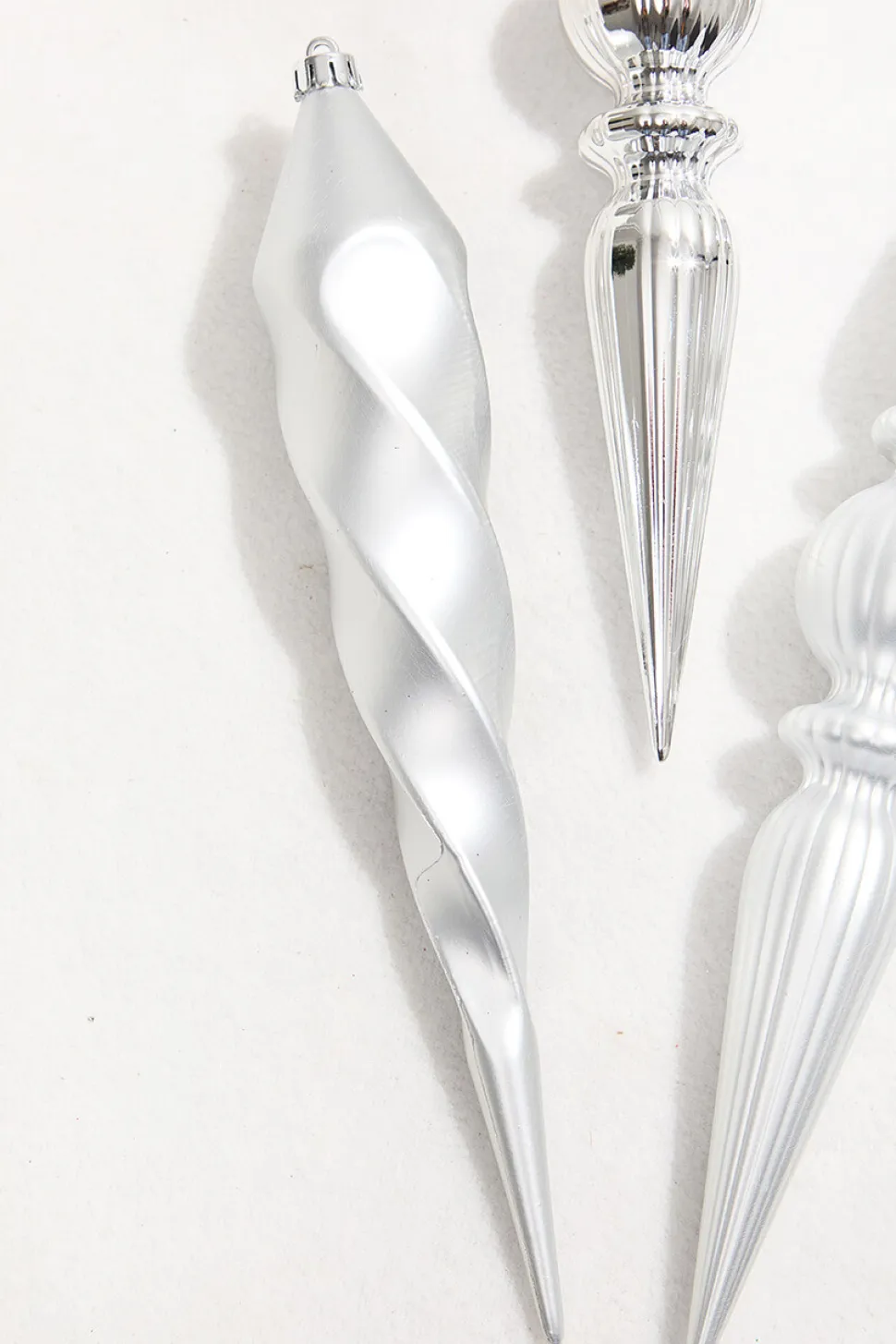 12" Silver Finial Boxed - Set of 4