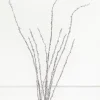 40" Silver Glitter Twig Branch