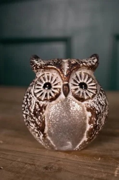 6” Small Glass Owl figurine