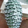 6.5" Snowed Pinecone Ornament - Set of 3
