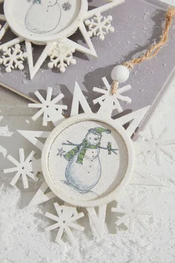 6" Snowman Plywood Ornament