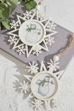 6" Snowman Plywood Ornament