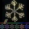 48" Sparkler Snowflake LED RGBWW
