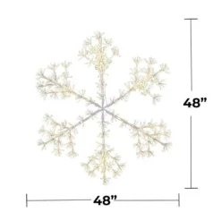 48" Sparkler Snowflake LED RGBWW
