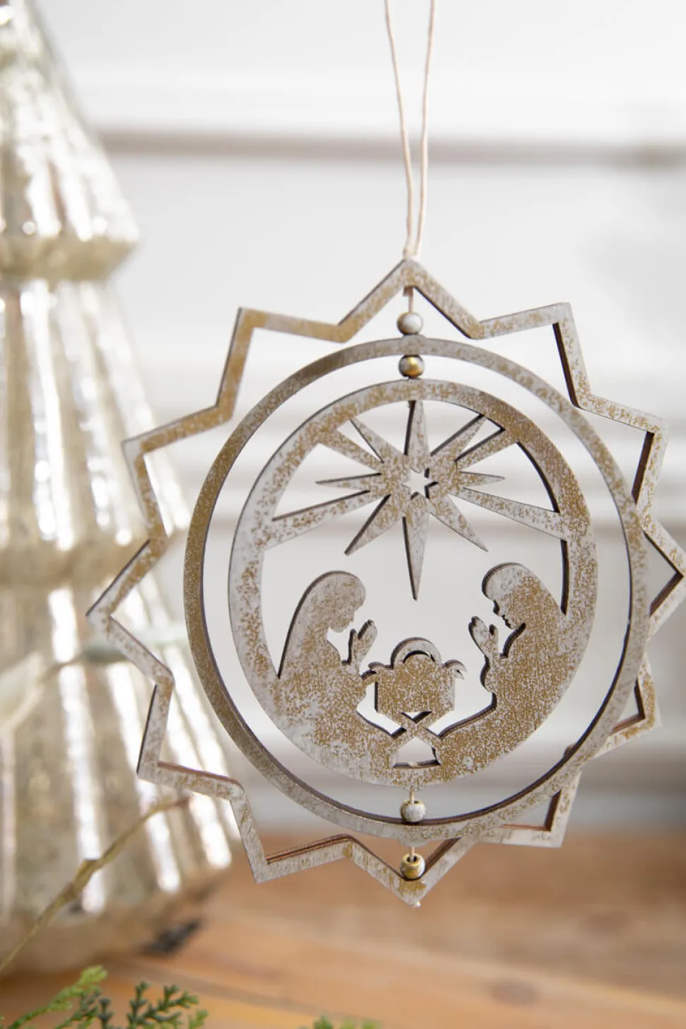 6" Spinning Nativity Ornament
