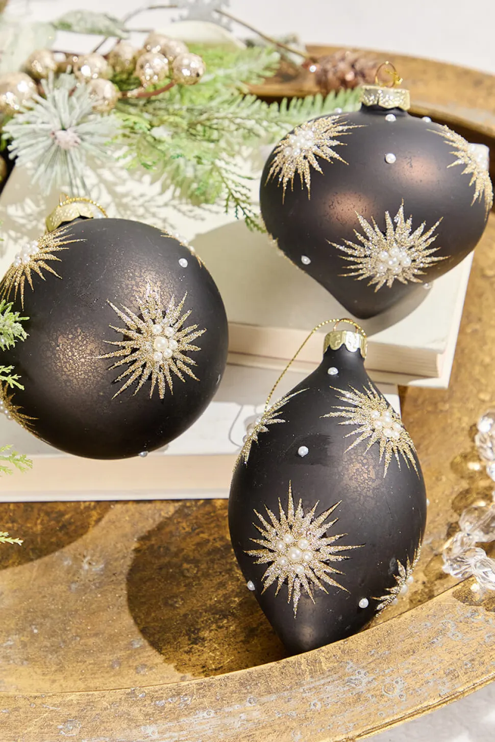 4"-6" Starburst Glass Ornament