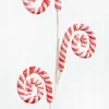 29” Striped Spiral Peppermint Spray
