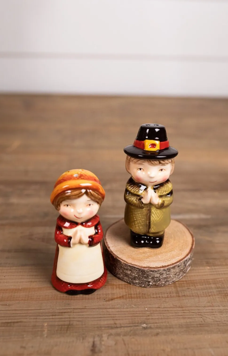 Sweet Pilgrim Salt and Pepper Shakers - Set of 2