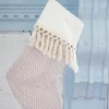 Tan Stocking with Tassels