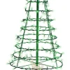 4' Twinkling Starry Alpine Tree - Green/Warm White 270 Lights