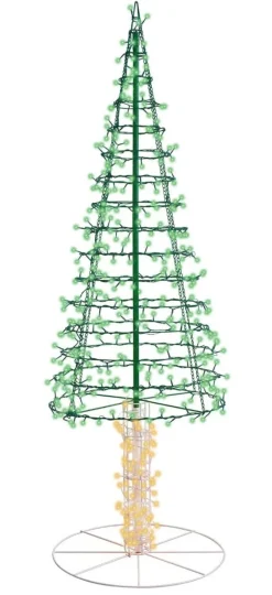 6' Twinkling Starry Alpine Tree - Green/Warm White 460 Lights