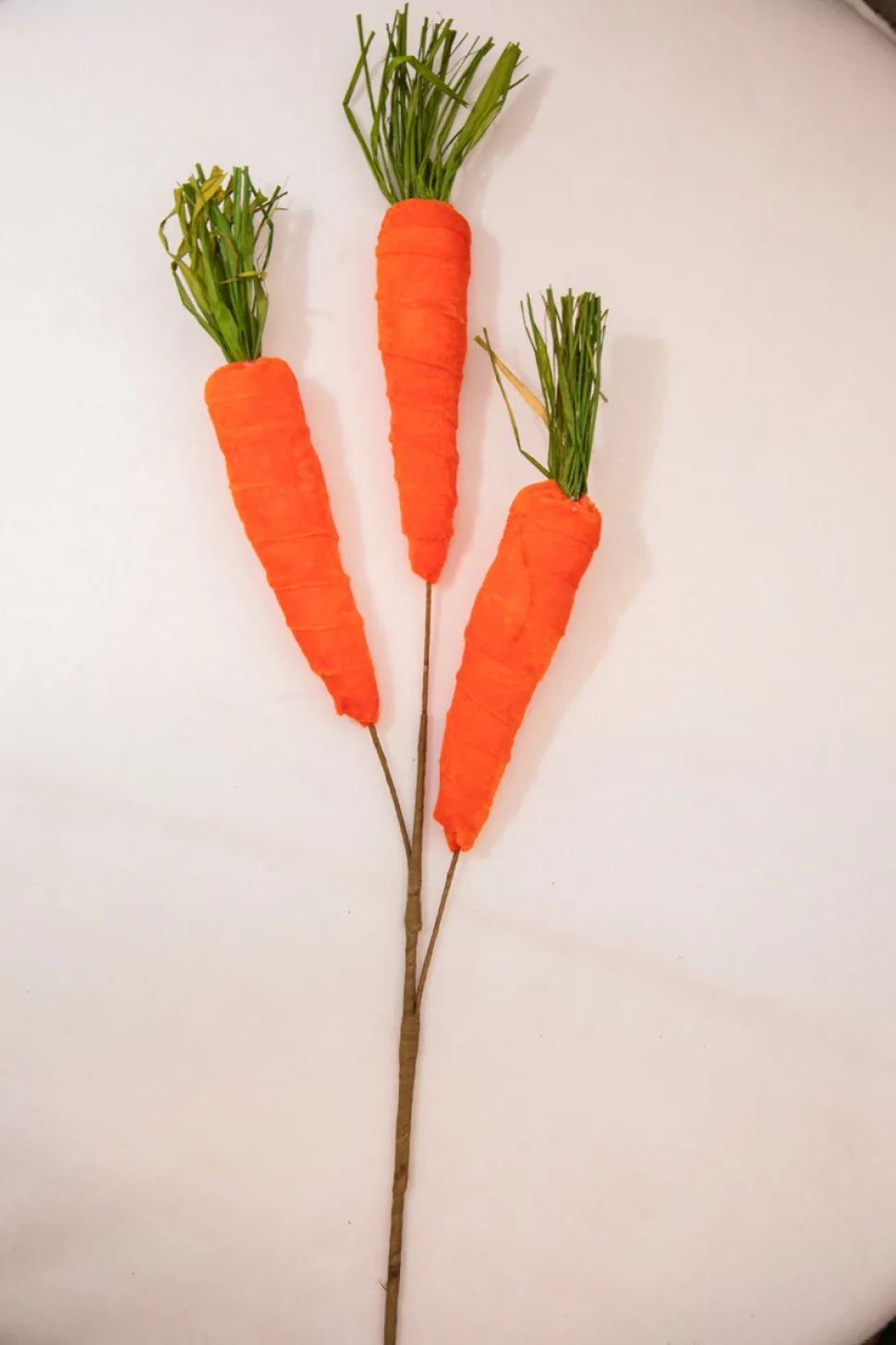 29" Velvet Carrot Spray