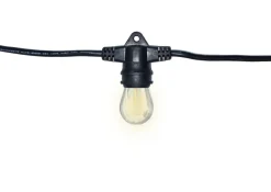 48' Warm White In-Line Patio Light Set - S14 LED Bulbs Included