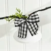 67” White Country Bell Garland