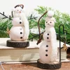 Wooden Snowman Ornament