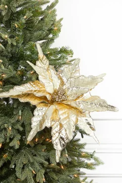 26" x 20" Champagne Metallic Christmas Stem