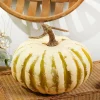 9" x 5" Creme/Green Latex Harvest Pumpkin Vine