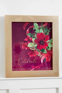 16" x 18" Floral Wood Wall Decor