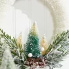 14"x10" Frosted Christmas Tree Wreath