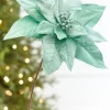 24" x 13" Mint Poinsettia Stem