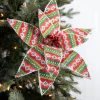 22” x 12" Patterned Poinsettia Stem